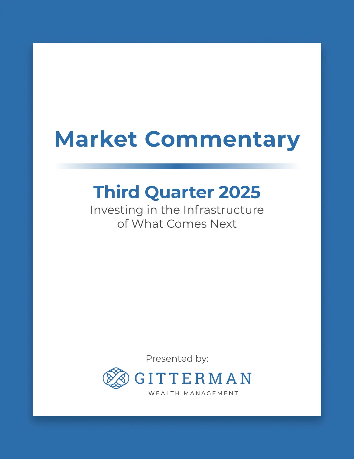 Cover for Market Commentary 20025 Q3