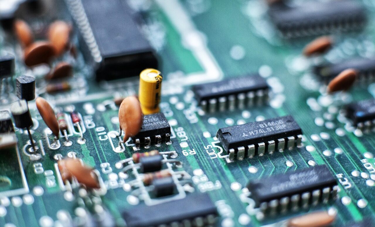 Circuit board up close